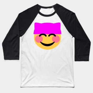 pink pussy hat emoji Baseball T-Shirt